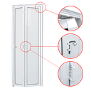 Ver imagem 2 de Porta Alumínio Camarão Lambril D.L25 Branco 70 Brimak