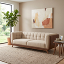 Ver imagem 1 de Sofá 3 Lug Peonia Living Base Madeira Compose Confortavel - Harmônica Móveis