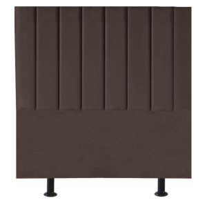 Cabeceira Estofada Cama Box Casal 140 Cm Karla Suede:marrom