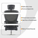 Ver imagem 7 de Cadeira de Escritório Diretor Oficial Vegas com Apoio - Preto + E-book