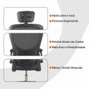 Ver imagem 7 de Cadeira de Escritório Diretor Oficial Vegas com Apoio - Preto + E-book