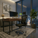 Ver imagem 1 de Cadeira de Escritório Diretor Oficial Vegas com Apoio - Preto + E-book