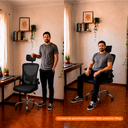 Ver imagem 3 de Cadeira de Escritório Oficial Diretor Vegas Preta com Apoio para Braços Confortável para Home Office