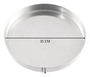 Ver imagem 3 de Forma Assadeira Bandeja para Pizza 35cm Redonda Alumínio Jjb