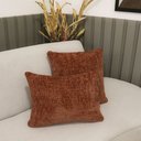 Ver imagem 2 de Kit Almofadas Decorativas 30x45cm e 40x40cm Linhão Terracota - Nexta Casa