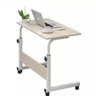 Mesa para Computador Notebook com Rodinhas Altura Ajustavel Multifuncional Jantar Cama Sala Branca - 1