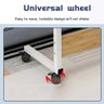 Mesa para Computador Notebook com Rodinhas Altura Ajustavel Multifuncional Jantar Cama Sala Branca - 6