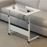 Mesa para Computador Notebook com Rodinhas Altura Ajustavel Multifuncional Jantar Cama Sala Branca - 7