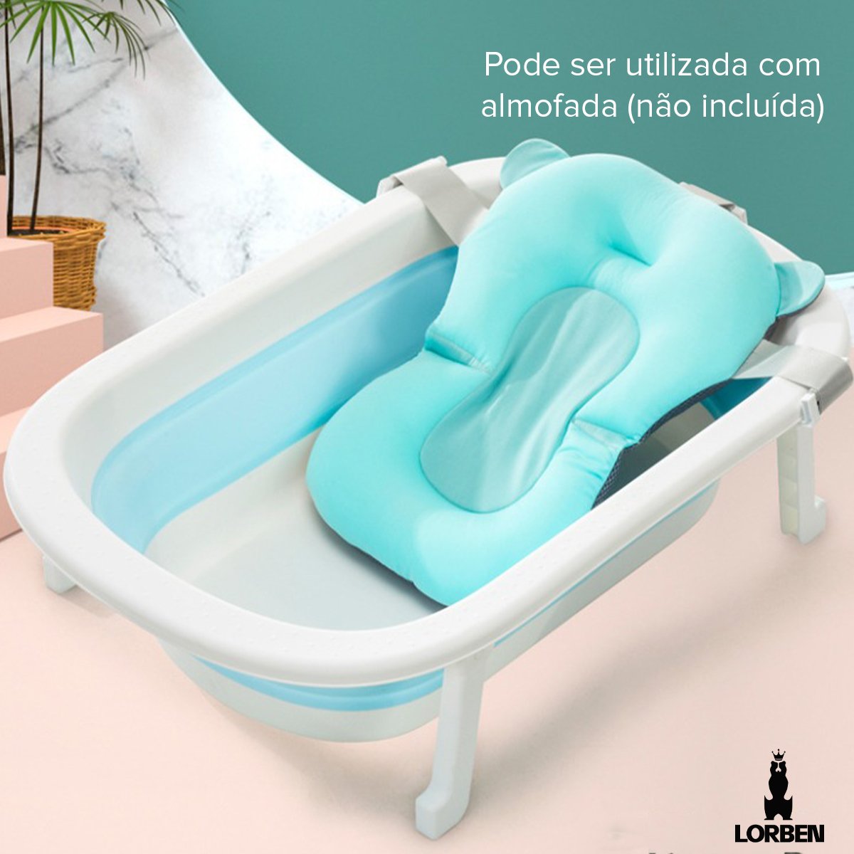 Banheira Bebe Infantil Retratil 30kg Pimpolho Menino Menina