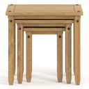 Ver imagem 4 de Conjunto de Mesinhas de Madeira Maciça Marrom Antique