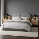 Ver mais imagens de Cabeceira para Cama Box Clean Dobrável Linho 140cm Casal Painel Estofado