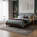 Ver imagem 6 de Cabeceira para Cama Box Clean Dobrável Linho 140cm Casal Painel Estofado