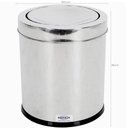 Ver imagem 3 de Lixeira com Tampa Basculante Banheiro Cozinha 7,8L Aço Inox