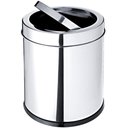 Ver imagem 1 de Lixeira com Tampa Basculante Banheiro Cozinha 7,8L Aço Inox