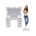 Ver imagem 4 de Penteadeira Camarim Liz com Espelho LED 7 Gavetas e Vidro Branco
