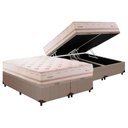 Ver imagem 1 de Cama Box Baú Queen: Colchão Molas Masterpocket Ensacadas Herval Maxspring England + Base Crc