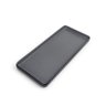 Petisqueira Prato Retangular Preto Cinza Melanina Kit 3un de 29cm - 4