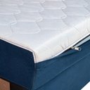 Ver imagem 3 de Sofá Cama Castor Casal Salerno Max Suede Azul