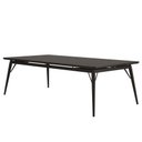 Ver imagem 2 de Mesa Jantar Netuno 10 Lugares 240x120 Cm Pés Madeira Metal Vidro Preto