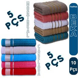 Kit 10 Toalhas de Banho Gigante Banhão 70 X 150 Beka Alta Absorção - 2