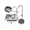 Kit Cuba Cozinha Gourmet Aço Inox 60x42 Cm e Torneira Flexível Brinovar - 1