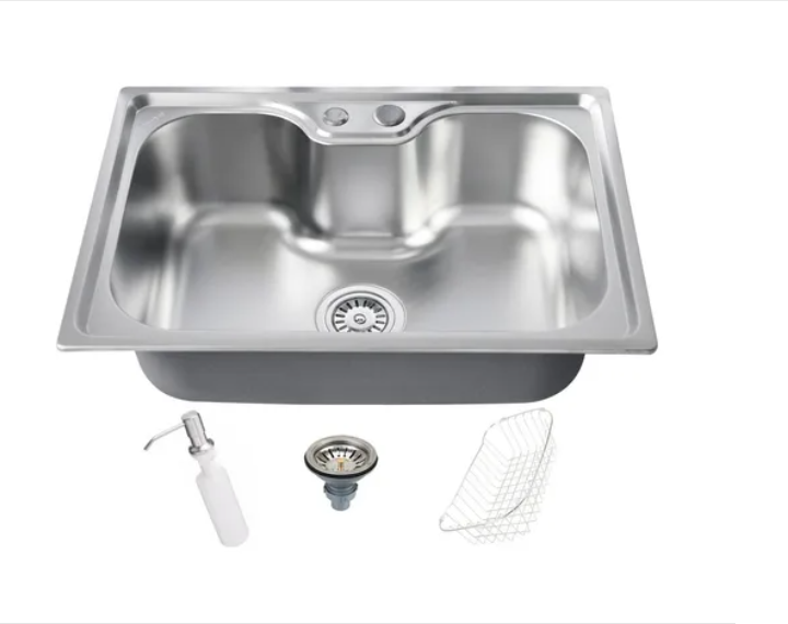 Kit Cuba Cozinha Gourmet Aço Inox 60x42 Cm e Torneira Flexível Brinovar - 4