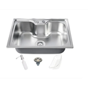 Ver imagem 2 de Kit Cuba Cozinha Gourmet Aço Inox 60x42 Cm e Torneira Flexível Brinovar