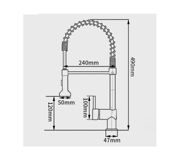 Kit Cuba Cozinha Gourmet Aço Inox 60x42 Cm e Torneira Flexível Brinovar - 2