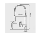 Ver mais imagens de Kit Cuba Cozinha Gourmet Aço Inox 60x42 Cm e Torneira Flexível Brinovar