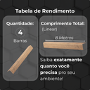 Ver imagem 6 de Kit 4 Perfil Pvc 2 Metros Acabamento para Painel Ripado