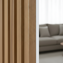 Ver imagem 2 de Kit 4 Perfil Pvc 2 Metros Acabamento para Painel Ripado