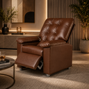 Ver imagem 2 de Poltrona do Papai Reclinável Mesquita em Corino Conforto Premium para Sala e Quarto:Marrom