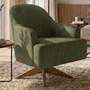 Ver imagem 2 de Poltrona Decorativa Naomi Base Giratoria Linho Color Trend Tca 307 Moll