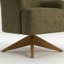 Ver imagem 7 de Poltrona Decorativa Naomi Base Giratoria Linho Color Trend Tca 307 Moll