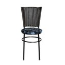 Ver imagem 3 de 6 Cadeiras para Mesa Preta Hawai Marrom Assento Floral Cor:floral Preto