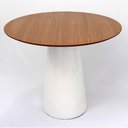 Ver imagem 1 de Mesa de Jantar Cone 120cm Freijó - Branco