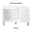 Ver imagem 5 de Balcao sem Tampo para Pia 120cm 9110 Branco Mobbs