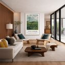 Ver imagem 4 de Canvas Van Gogh Campos de Trigo Verde 40x30cm Mold Preta