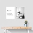 Ver imagem 2 de Kit 2 Quadros Divertidos Banheiro - Zebra 24x18cm - com Vidro:madeira Preta