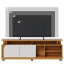 Ver imagem 3 de Rack Bancada Jurerê 1.8 Naturale Off White Matte – Colibri