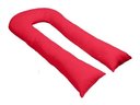 Ver imagem 1 de Travesseiro Tipo U 170x80cm para Gestante Gigante de Corpo - Vermelho