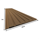 Ver imagem 5 de Kit 3 Painel Ripado 3d 20cm X 3m Decorativo