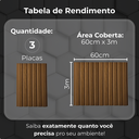 Ver imagem 6 de Kit 3 Painel Ripado 3d 20cm X 3m Decorativo