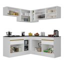 Ver imagem 3 de Cozinha Completa De Canto Mp2097 Com Armário E Balcão Branca