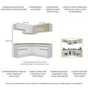 Ver imagem 5 de Cozinha Completa De Canto Mp2097 Com Armário E Balcão Branca
