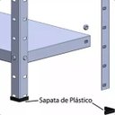 Ver imagem 5 de Estante de Aço 3 Prateleiras Reguláveis 30cm Multiuso Cinza