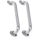 Ver imagem 1 de Alça Apoio Kit 2 Uni Inox 50cm Banheiro Deficiente Idoso Cadeirante Acessibilidade