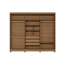 Ver imagem 6 de Guarda Roupa Casal 6 Portas (2 C/ Espelho) e 3 Gavetas C/ Pés Cb01t580 Canela - Kappesberg
