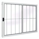 Ver imagem 1 de Janela de Alumínio Branco Vitro de Correr 2 Folhas Com Grade CMC Modular - 1.50 (L) X 1.00 (A)