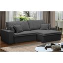 Ver imagem 2 de Sofá Retrátil Reclinável para Sala 3 Lugares 210cm Varsov F04 Veludo Cinza Escuro - Lyam Decor
